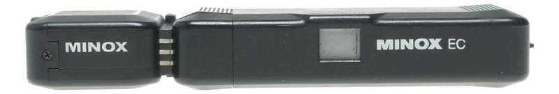 Minox EC spy sub-miniature camera with flash accessory Plus-X Pan expired film