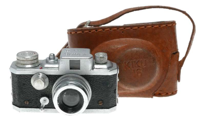 Kiku 16 Model II sub miniature film spy camera 14x14 exposures by Morita Trading