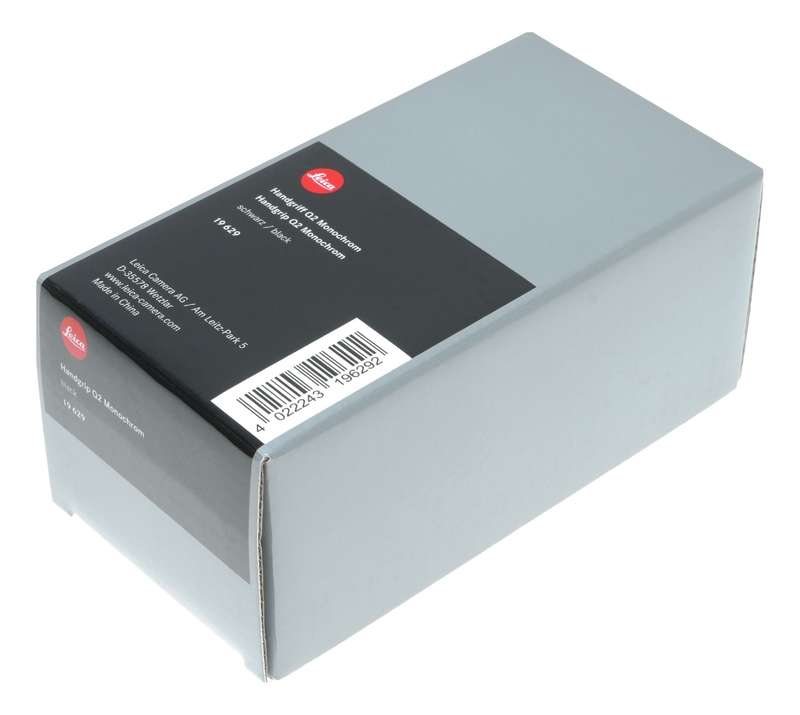 Leica 19629 black Handgrip Q2 Monochrom camera base plate accessory in box