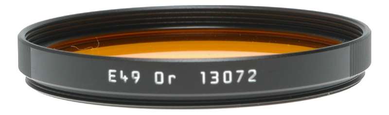 Leica Camera Wetzlar 13072 Filter Orange E49 Black mint in box