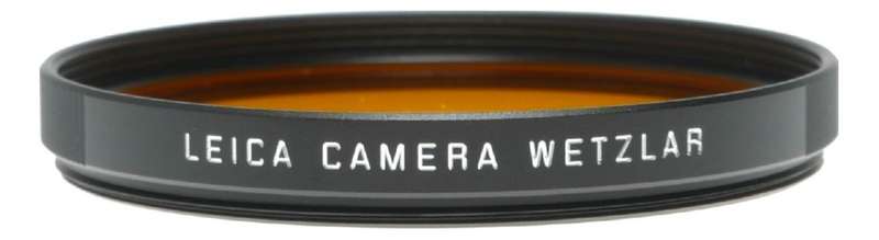 Leica Camera Wetzlar 13072 Filter Orange E49 Black mint in box