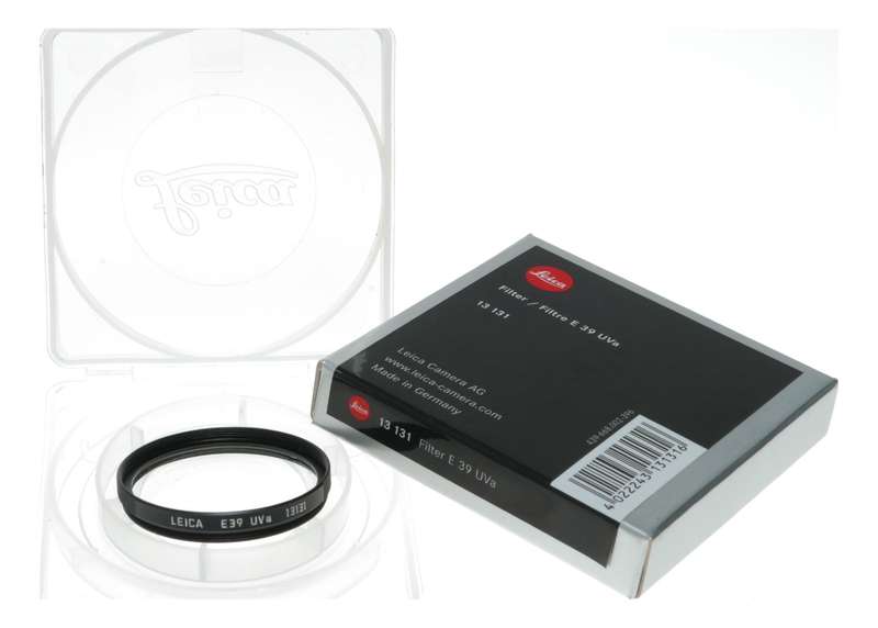 Leica Camera Wetzlar 13131 Filter UVa E39 Black mint in box