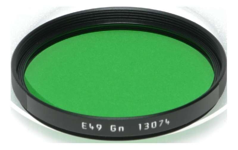 Leica Camera Wetzlar 13074 Filter Green E49 Gn Black mint in box