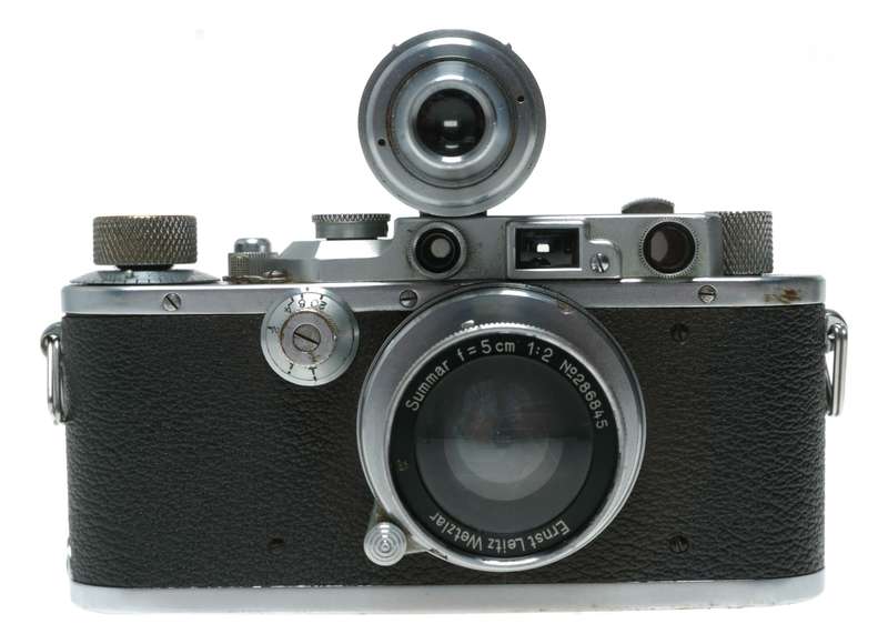 Leica IIIa RF camera Summar f=5cm 1:2 Hektor Elmar black paint M39 lenses accessories