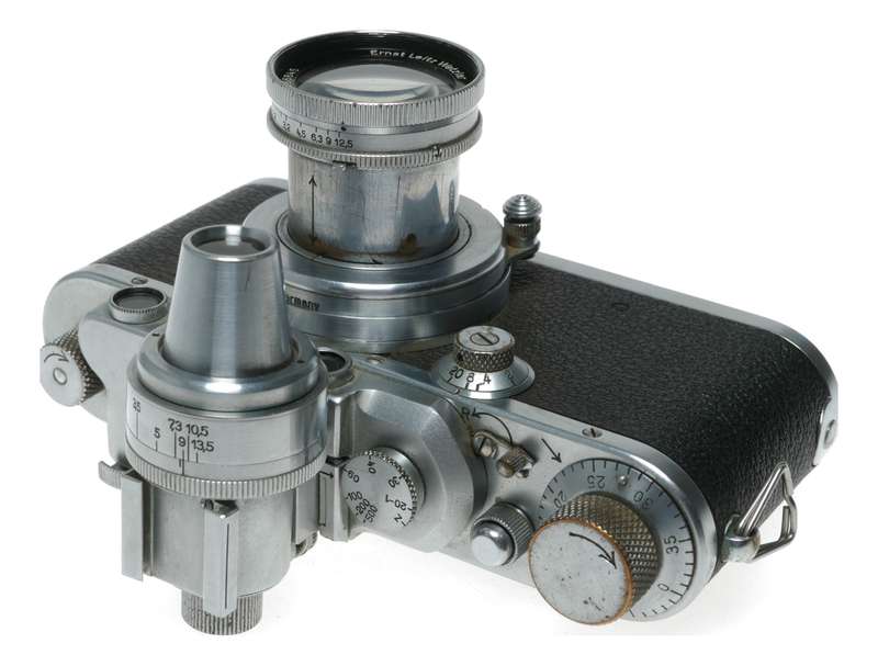 Leica IIIa RF camera Summar f=5cm 1:2 Hektor Elmar black paint M39 lenses accessories