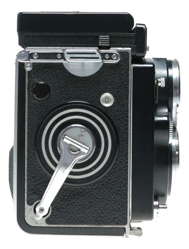 Rolleiflex TLR film camera Zeiss Planar 1:2.8 f=80mm in leather case with strap