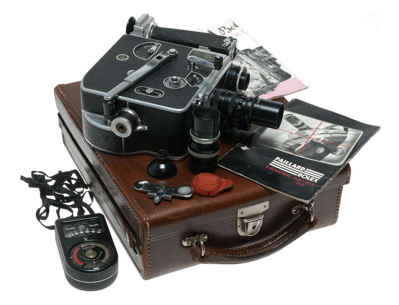 Bolex H16 film movie camera Cine-Velostigmat Dallmeyer Triple-Anastigmat Telate lenses