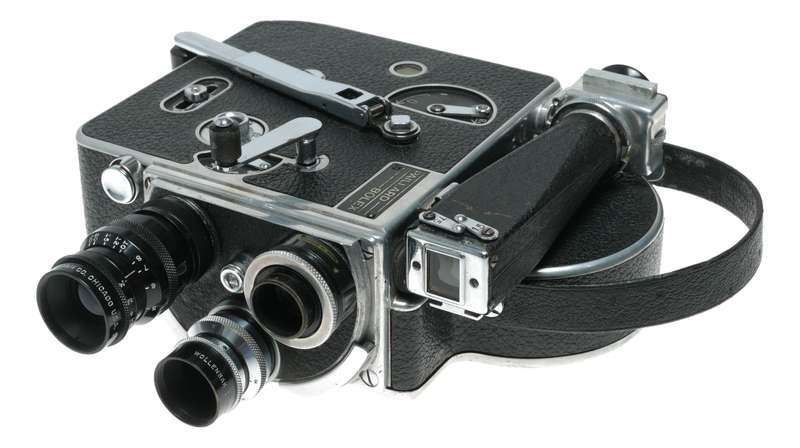Bolex H16 film movie camera Cine-Velostigmat Dallmeyer Triple-Anastigmat Telate lenses