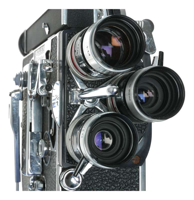 Bolex H8 Reflex 8mm vintage movie camera Kern Macro-Switar RX lenses manual