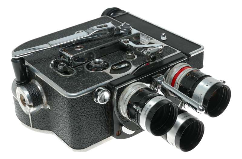 Bolex H8 Reflex 8mm vintage movie camera Kern Macro-Switar RX lenses manual