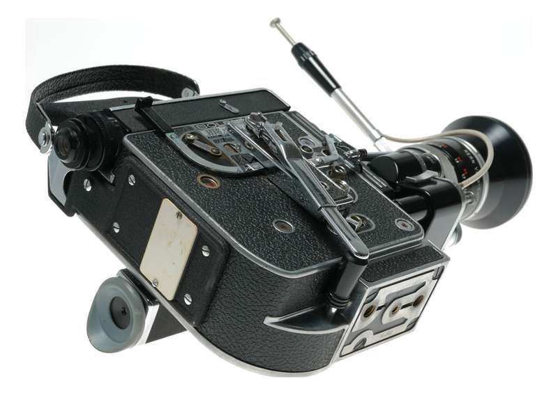 Bolex H16 Reflex Rex 5 16mm film cine camera Switar 1:1.9 f=16-100mm POE lens Gossen meter