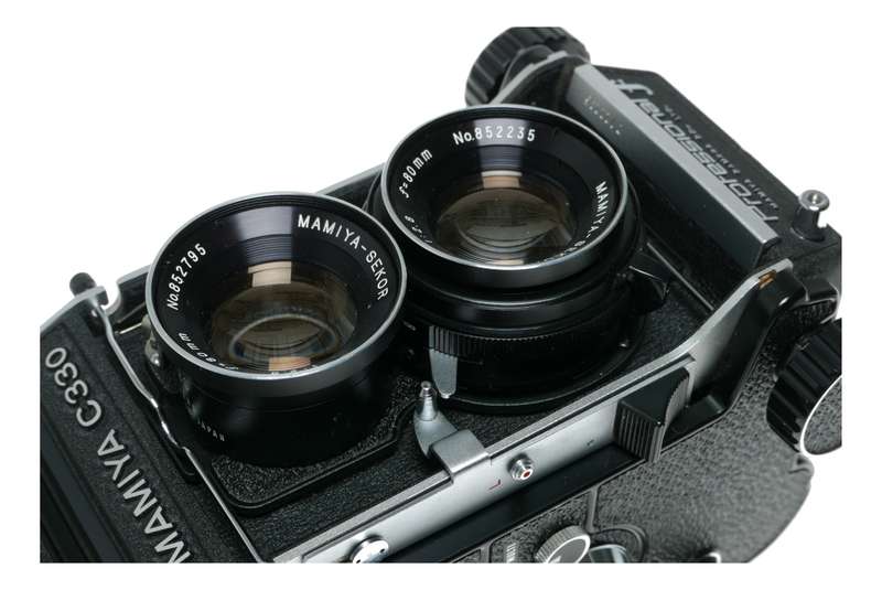 Mamiya C330 Pro f Blue Dot TLR film camera Sekor 1:2.8 f=80mm in box