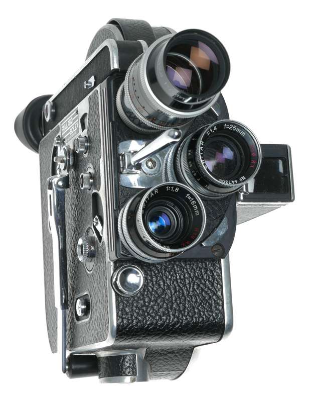 Bolex H16 Reflex 16mm film movie camera Kern Yvar 1:2.8 f=75mm Switar RX lenses accessories