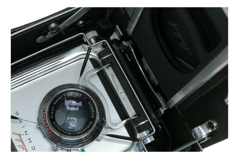 Linhof Technika III 4x5 large format film camera Schneider Press-Xenar 1:4.7 f=127 Angulon Symmar