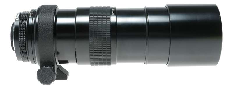 Nikon Nikkor 1:4.5 300mm SLR camera telephoto lens tripod mount