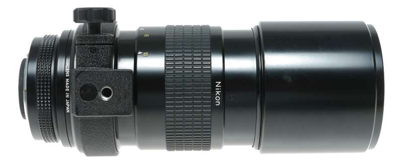 Nikon Nikkor 1:4.5 300mm SLR camera telephoto lens tripod mount