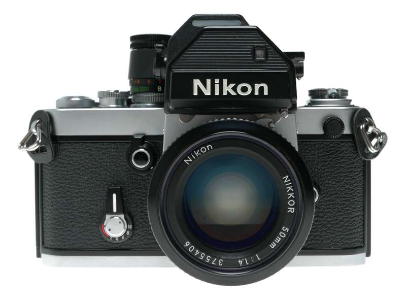 Nikon F2S Photomic SLR film camera Nikkor 1:1.4 50mm MD-2 MB-1 motor flash tele converter
