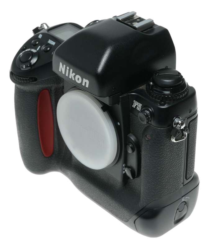 Nikon F5 35mm film SLR camera body in original box papers strap