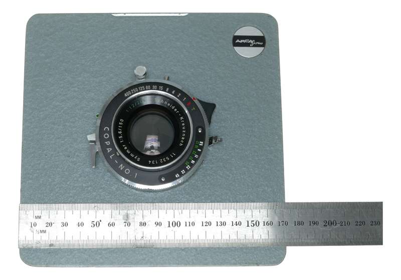 Schneider Symmar 1:5.6/150 1:12/265 dual range convertible lens Arca-Swiss board