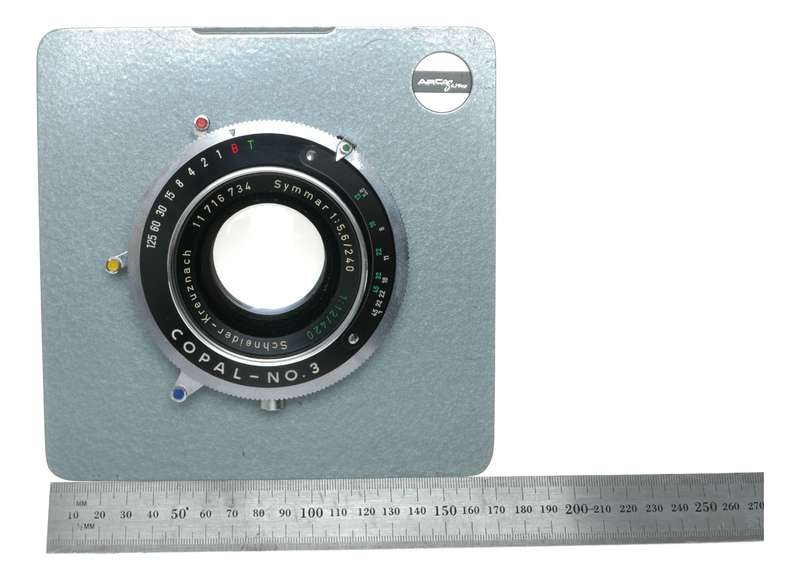 Schneider Symmar 1:5.6/240 1:12/420 dual range convertible lens Arca-Swiss board