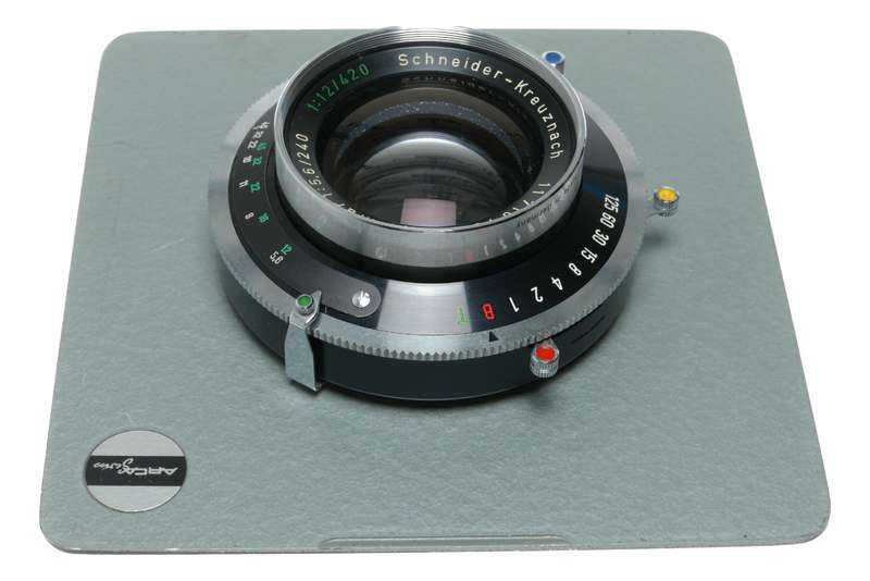 Schneider Symmar 1:5.6/240 1:12/420 dual range convertible lens Arca-Swiss board
