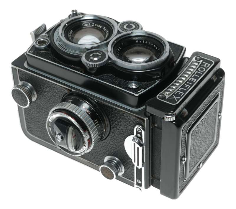 Rolleiflex 6x6 TLR camera Planar 1:3.5 f=75mm working meter