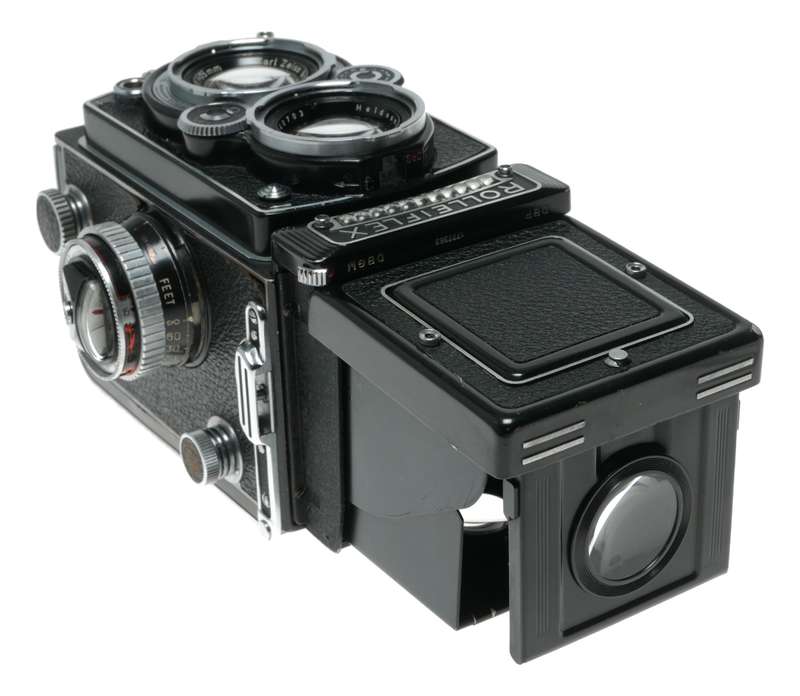 Rolleiflex 6x6 TLR camera Planar 1:3.5 f=75mm working meter