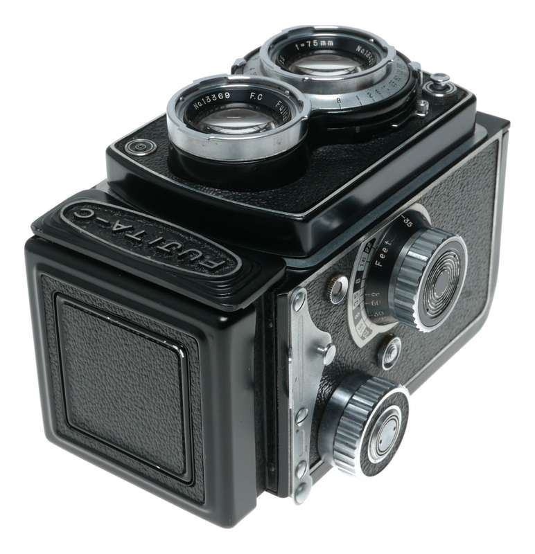 Fujita-C rare 6x6 TLR film camera Fujitar 1:3.5 f=75mm