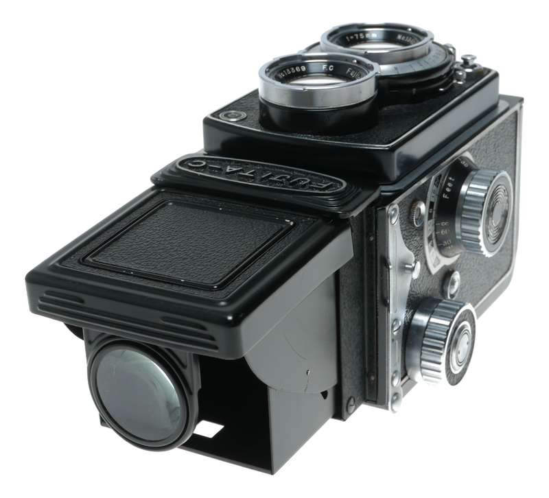Fujita-C rare 6x6 TLR film camera Fujitar 1:3.5 f=75mm