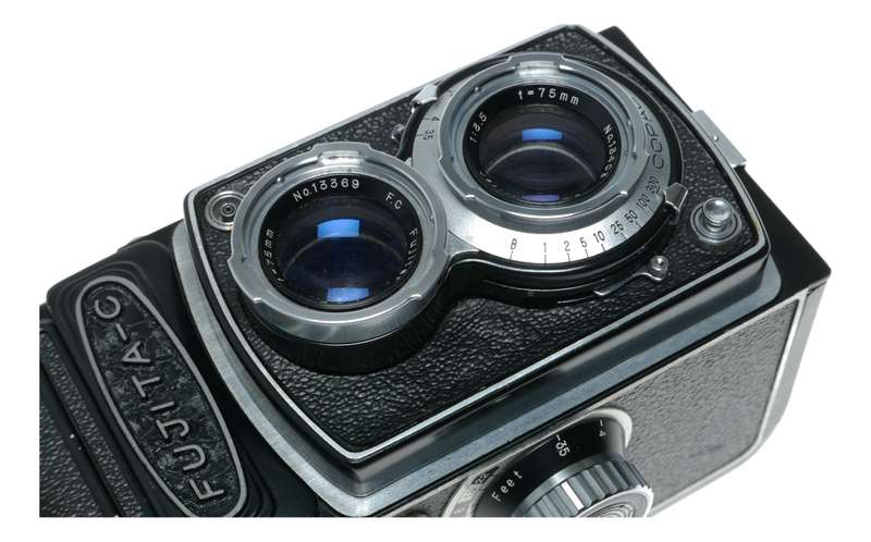 Fujita-C rare 6x6 TLR film camera Fujitar 1:3.5 f=75mm