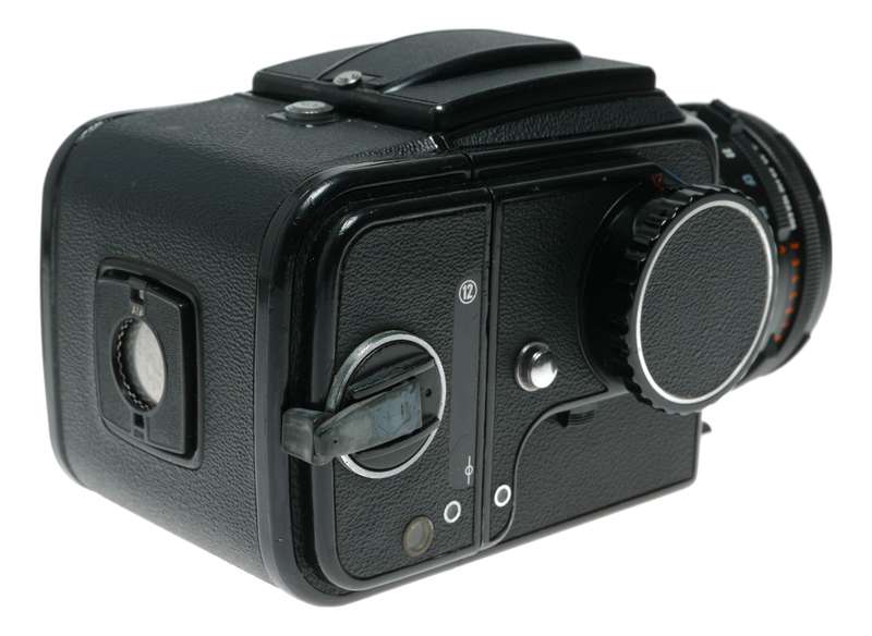 Hasselblad 500 C/M black roll film 6x6 Zeiss Planar 2.8/80 T 100 Polaroid instant magazine