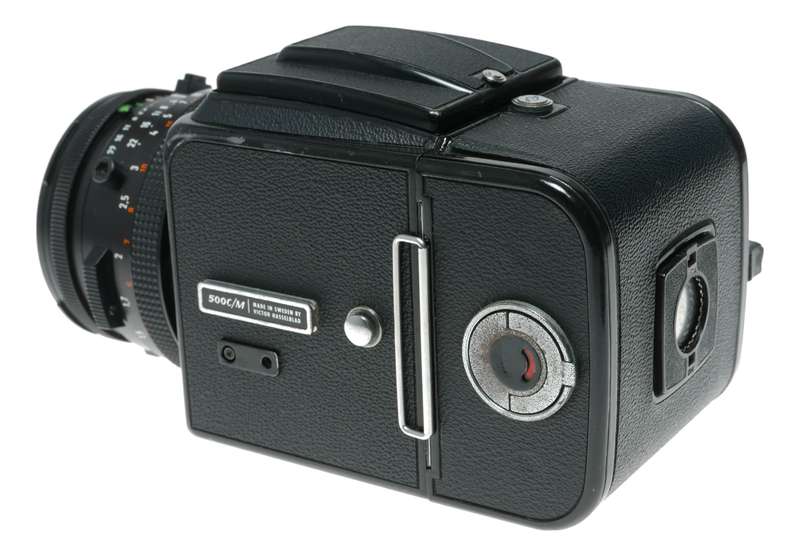 Hasselblad 500 C/M black roll film 6x6 Zeiss Planar 2.8/80 T 100 Polaroid instant magazine