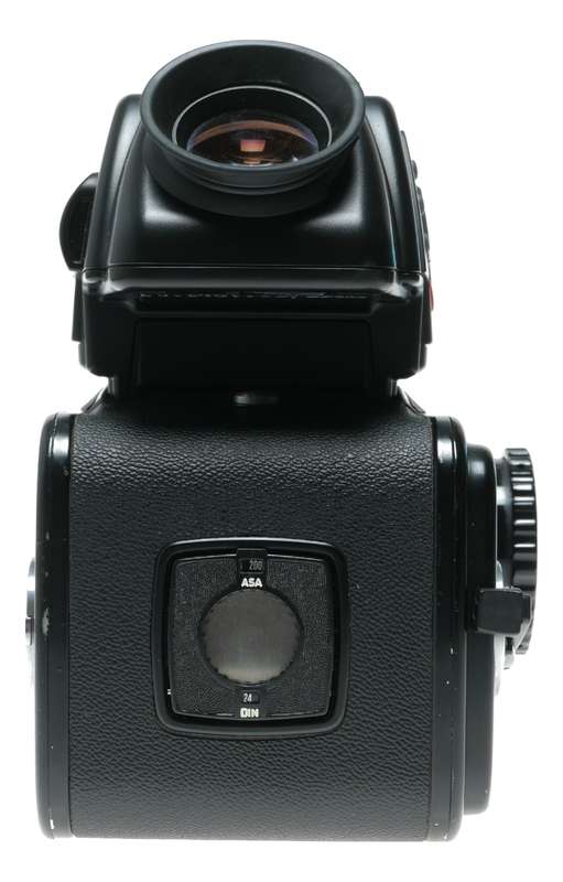 Hasselblad 500 C/M black 6x6 Zeiss Planar 2.8/80 T lens 80/80 hood PME45 finder Excellent