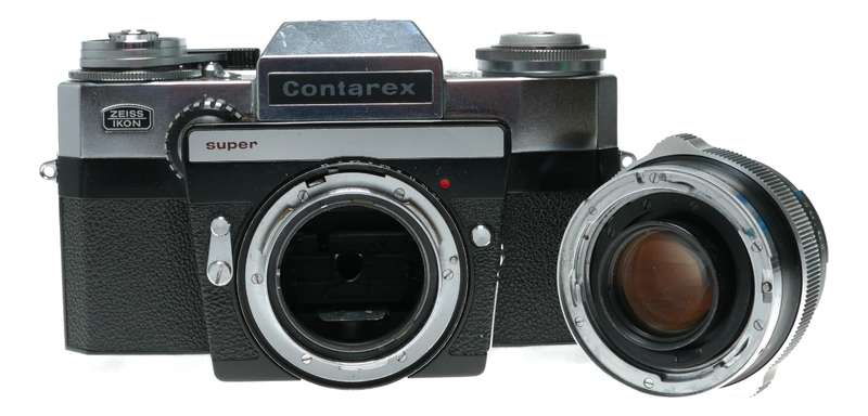 Zeiss Ikon Contarex Super 35mm film SLR camera Planar 1:2/50 needs repair