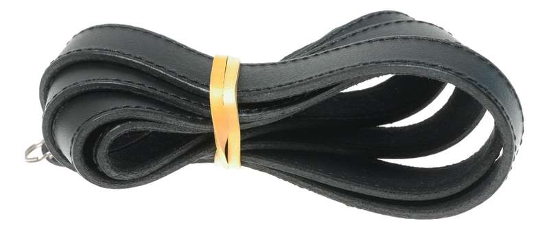 Leica M black leather RF camera neck strap with embossed logo excellent