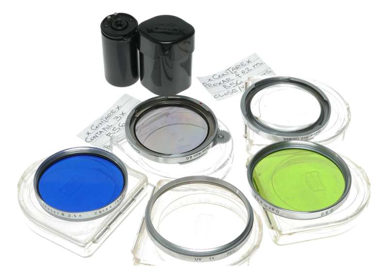 Zeiss Contarex Contapol 3x polarizing B56 Proxar f0.2m Close up lens S60 filters