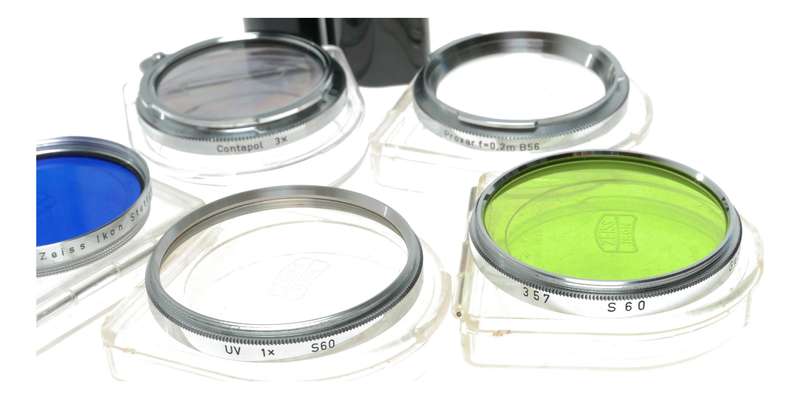 Zeiss Contarex Contapol 3x polarizing B56 Proxar f0.2m Close up lens S60 filters
