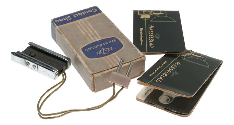 Hasselblad Contact Shoe camera flash sync in box Flash Instructions