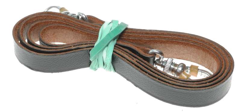 Leica III brown leather neck shoulder strap for 35mm film rangefinder camera