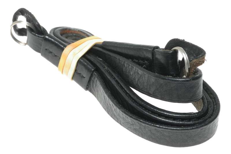 Luigi black leather neck shoulder strap for Leica M rangefinder cameras