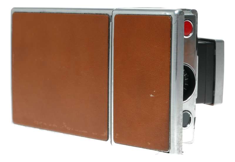 Polaroid SX-70 Land folding SLR instant film Camera with instructions leather case