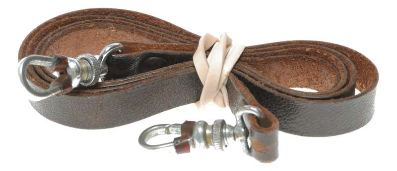 Leica III vintage brown leather camera strap for 35mm film rangefinder