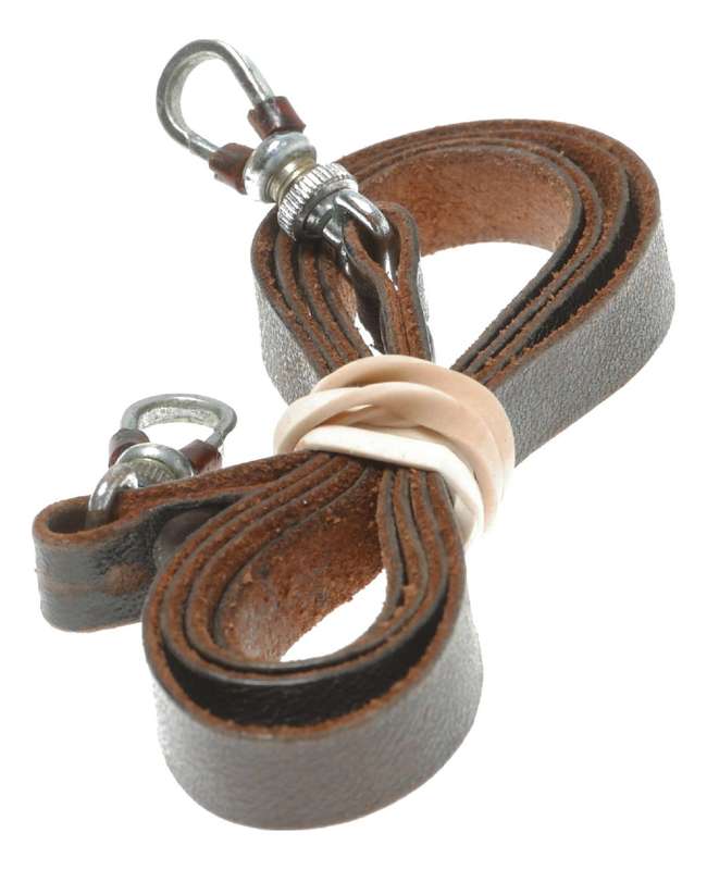 Leica III vintage brown leather camera strap for 35mm film rangefinder