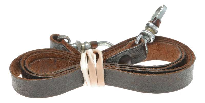 Leica III vintage brown leather camera strap for 35mm film rangefinder