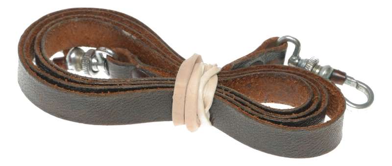 Leica III vintage brown leather camera strap for 35mm film rangefinder