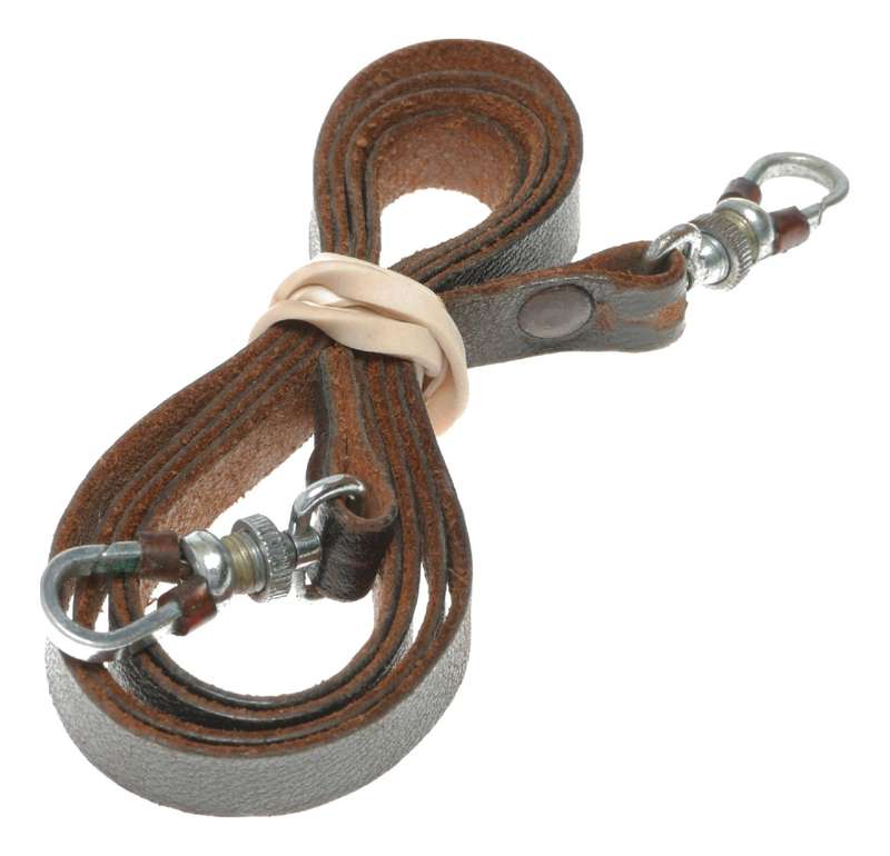 Leica III vintage brown leather camera strap for 35mm film rangefinder