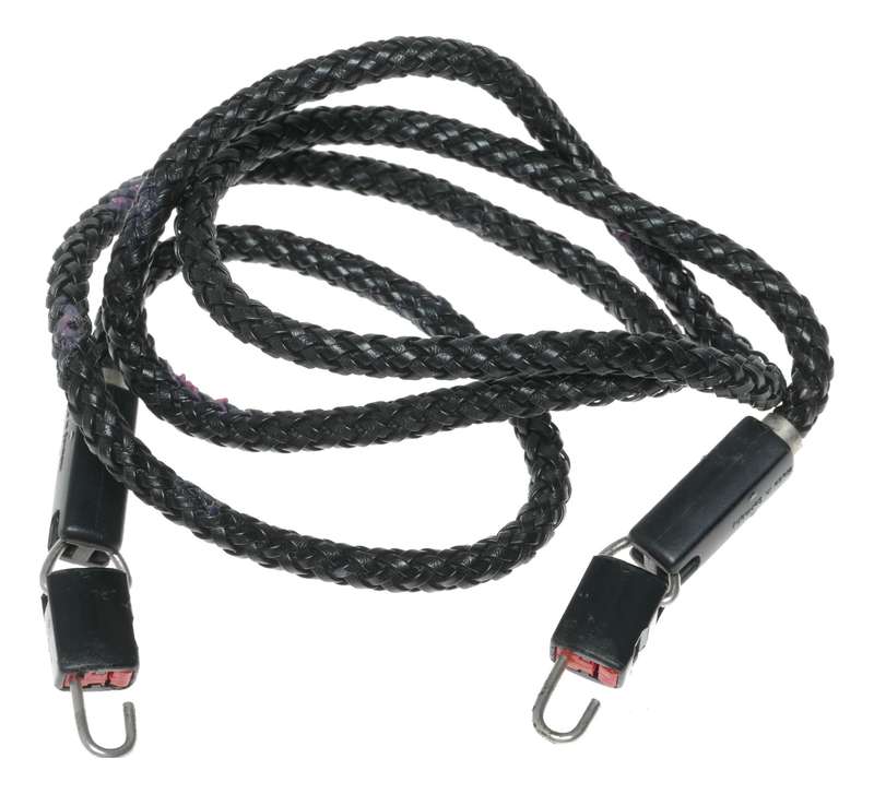 Benser black leather braided cable Leica camera neck shoulder strap with clips