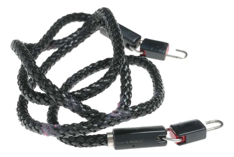 Benser black leather braided cable Leica camera neck shoulder strap with clips