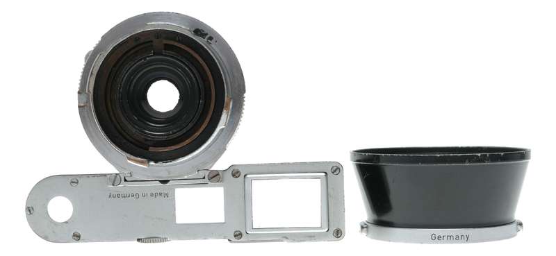 Leitz Wetzlar Summaron f=3.5cm 1:3.5 Leica M RF camera lens goggles shade hood
