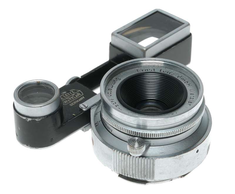 Leitz Wetzlar Summaron f=3.5cm 1:3.5 Leica M RF camera lens goggles shade hood